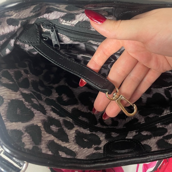 Rare BRIGHTON Floral Madison Rose Nylon Slouch Hobo Shoulder Bag - Picture 7 of 16